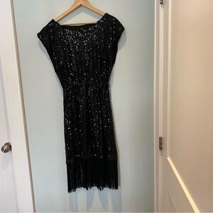 H&M Sequinned Dress with Fringe